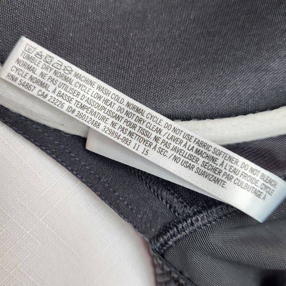 Victorias Secret VSX Sports BRA Size 34DD Black Double Front Zip Underwire 34E - Picture 7 of 15